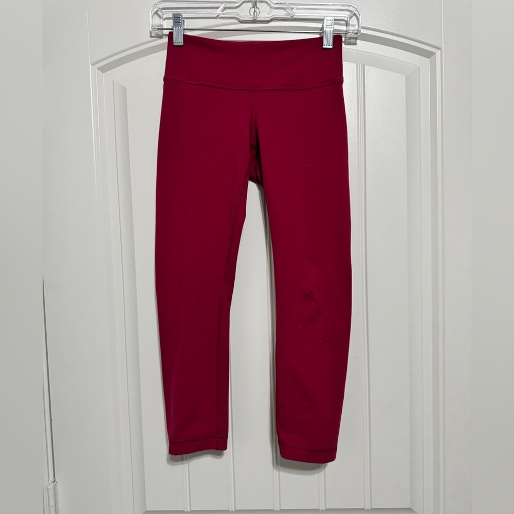 Lululemon Athletica Red Leggings